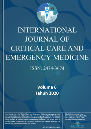 Image of International Journal of Critical Care and Emergency Medicine