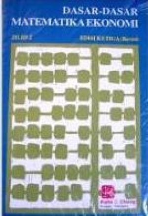 Image of Dasar - Dasar Matematika Ekonomi, Jilid II