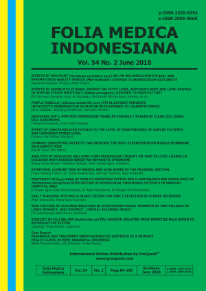 Image of Jurnal Folia Medica Indonesiana