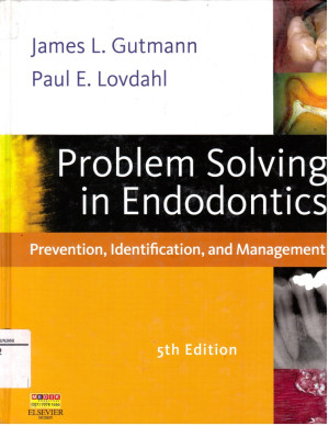 Image of Problem Solving in Endodontics : Prevention, Identification and Management