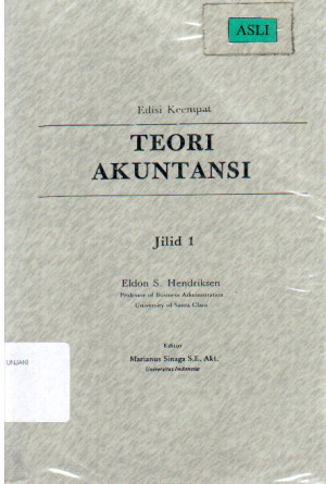 Image of Teori Akuntansi Jilid  1