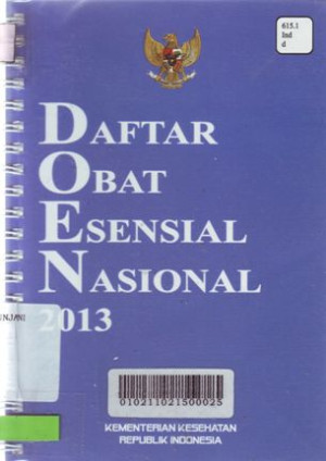 Image of Daftar Obat Esensial Nasional 2013