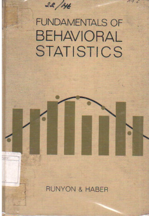 Image of Fundamentals of Behavioral Statistics