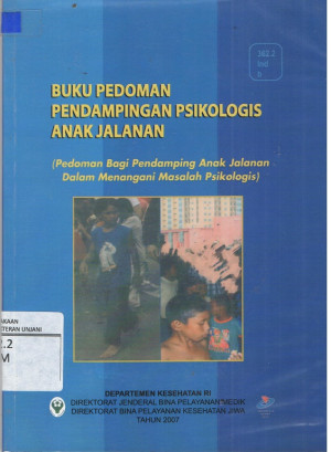 Image of BUKU PEDOMAN PENDAMPINGAN PSIKOLOGIS ANAK JALANAN