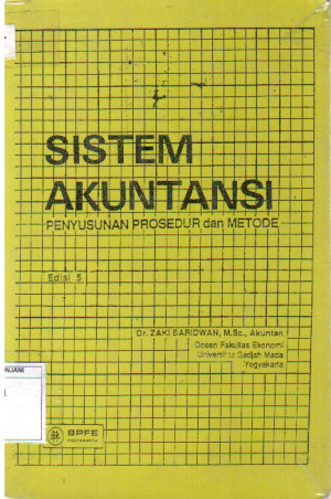 Image of Sistem Akuntansi : penyusunan prosedur dan metode